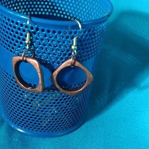Chic Bronze-Toned Dangle Earrings